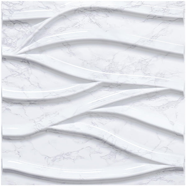 Wave Wall Tiles Design 3D Wall Panels - Marble