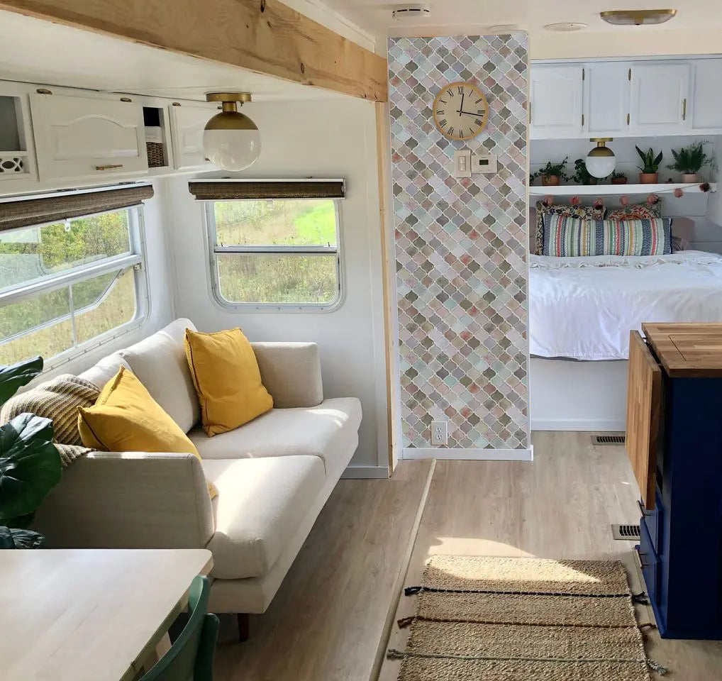 Peel and Stick Tiles For RV | Sticky Backsplash Tiles Ideas | STICKGOO