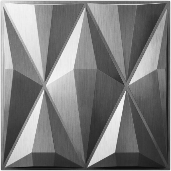 Olive Design 3D Wall Panels - Silver