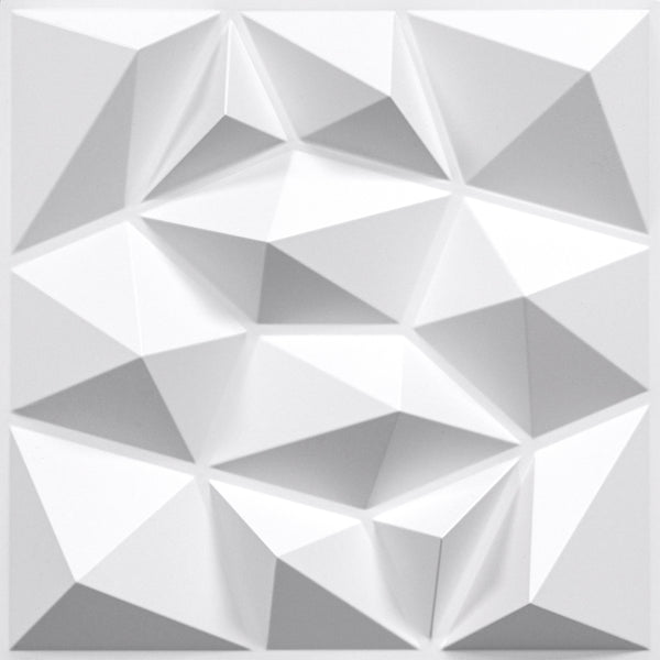 Diamond Design 3D PVC Wall Panels - White