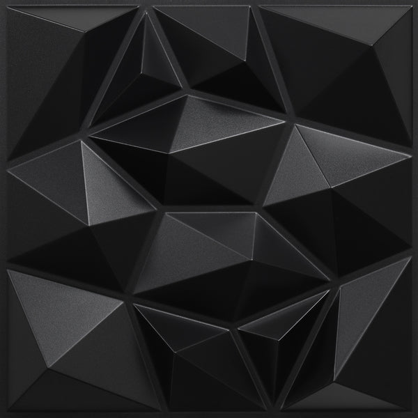Diamond Design 3D PVC Wall Panels - Black