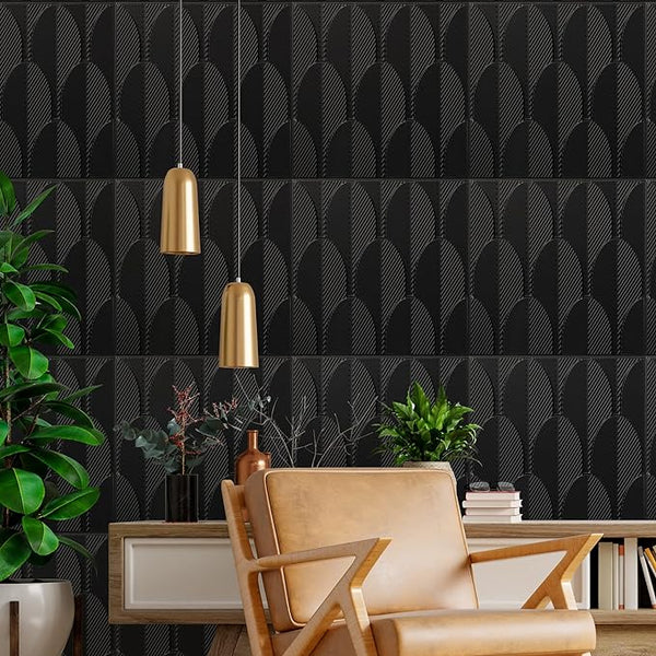 Cactus Design 3D Wall Panels - Black