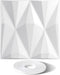 STICKGOO 12-Pack Olive Design 3D Decorative PVC Wall Panels In White