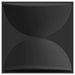 STICKGOO 3D PVC Wall Panels in Semicircle Textured Black For Wall Décor