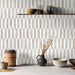 Vamos Tile 10pcs Oval Mosaic Tile Backsplash Peel and Stick - Beige