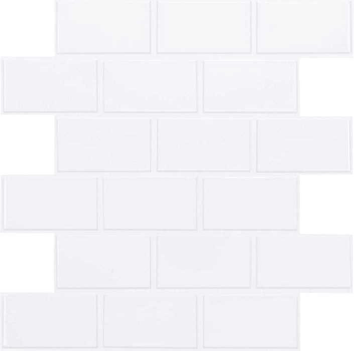 STICKGOO Thicker Vinyl Peel and Stick Backsplash Tile Sample 1 Sheet