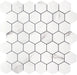 STICKGOO White Marble Peel and Stick Tiles Hexagon Backsplash Kitchen