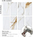 STICKGOO 3''x6'' Subway Tile Backsplash Peel and Stick - Calacatta Gold