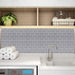 Subway Tiles Peel and Stick Thicker Design - Light Grey with White Grout