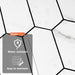 Vamos Tile 12''x12'' White Marble Hexagon Backsplash Peel and Stick 10