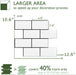 STICKGOO Black Subway Tile Backsplash Thicker Peel and Stick Wall Tile