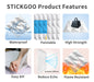 STICKGOO 19.7" x 19.7" Diamond Decorative White 3D Wall Panel 12 Pcs