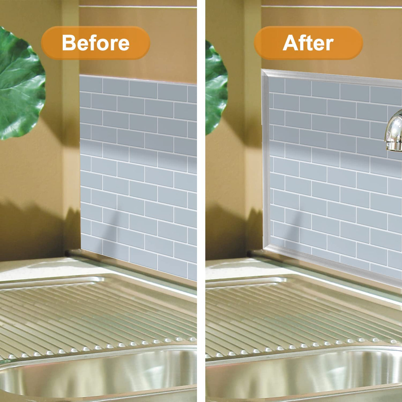 STICKGOO 10Pack Peel and Stick Trim for Tile Edge Trim