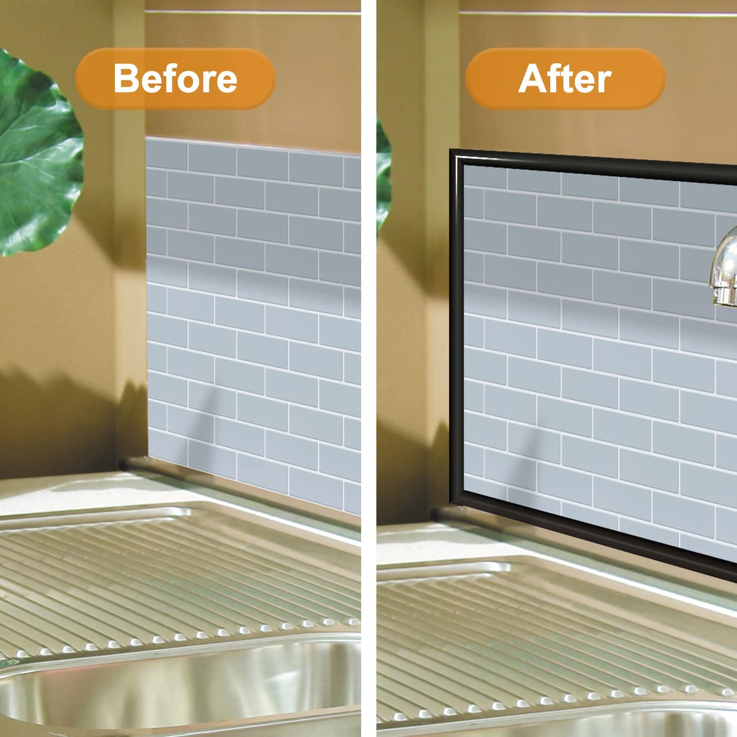 STICKGOO 10-Pack Peel and Stick Trim for Tile Edge Trim