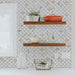 STICKGOO Arabesque Metal & PVC Peel and Stick Backsplash Calacata Gold