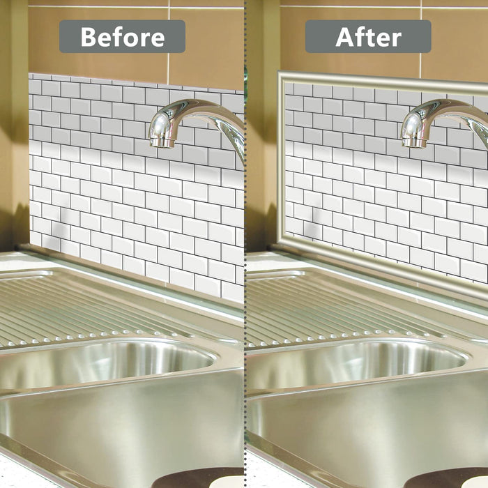 STICKGOO 10-Pack Peel and Stick Trim for Backsplash Tile Edge