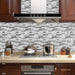 STICKGOO 10pcs Thicker Grey Linear Blend Peel and Stick Tile Backsplash