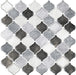 STICKGOO Grey Arabesque Thick Peel and Stick Tile Kitchen Backsplash