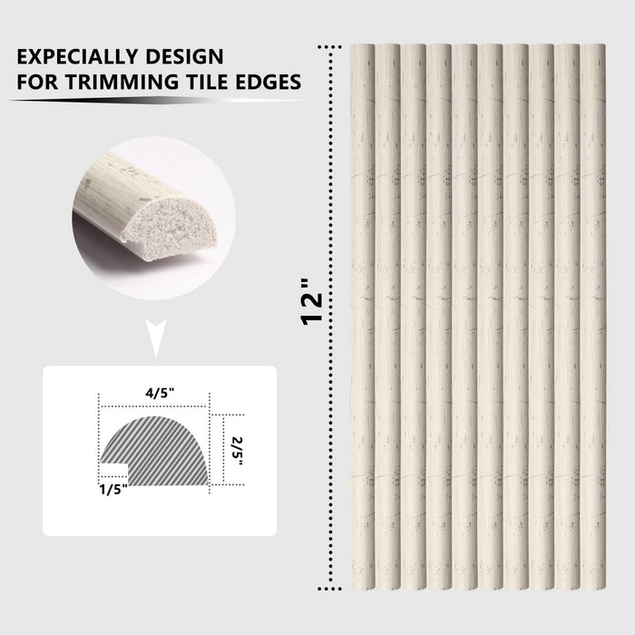 STICKGOO 10-Pack Peel and Stick Trim for Backsplash Tile Edge