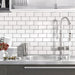 STICKGOO 3''x6'' White Subway Tiles For Kitchen Backsplash Peel and Stick