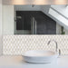 STICKGOO Modern Chic PVC Mixed Metal Peel and Stick Backsplash Tile