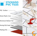 STICKGOO 10-pack Subway Tile Backsplash Peel and Stick - Calacatta Gold