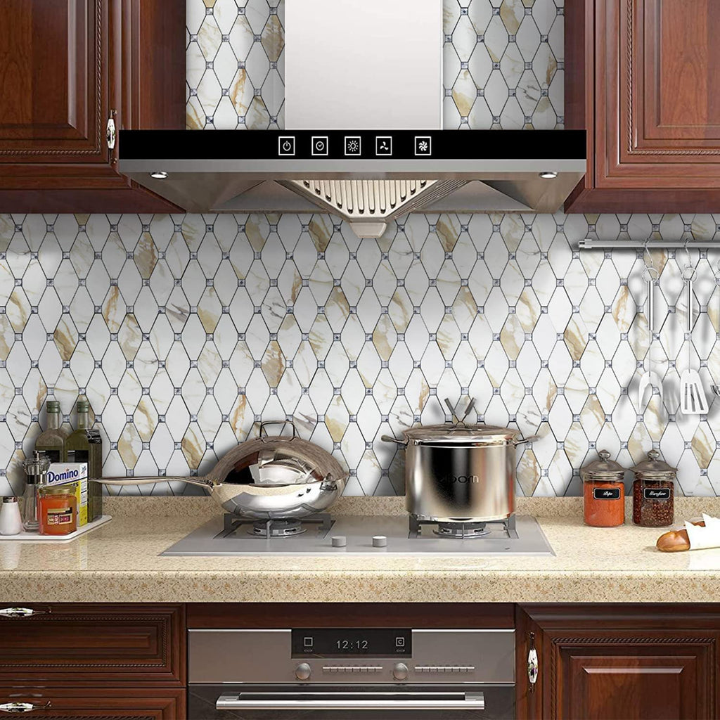 Peel And Stick Mosaic Tile Kitchen - Mosaic Tile Backsplash | STICKGOO