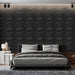 STICKGOO 3D Panels For Walls Black Wave Wall Tiles For Interior Décor
