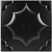 STICKGOO 20” x 20” 3D PVC Wall Panels Interior Wall Decor - Black Star