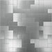 STICKGOO Aluminum Stainless Steel Metal Tiles Mosaic Kitchen Backsplash