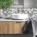 STICKGOO Aluminum Stainless Steel Metal Tiles Mosaic Kitchen Backsplash